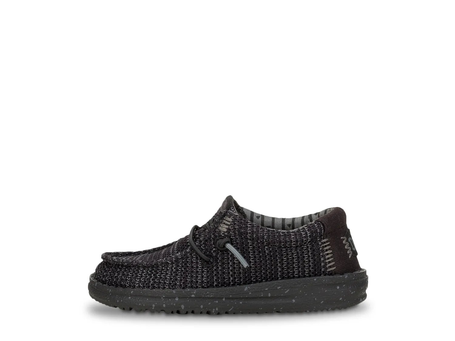 Слипоны HEYDUDE Wally Stretch Sox Slip-On - Kids', черный — фото 4