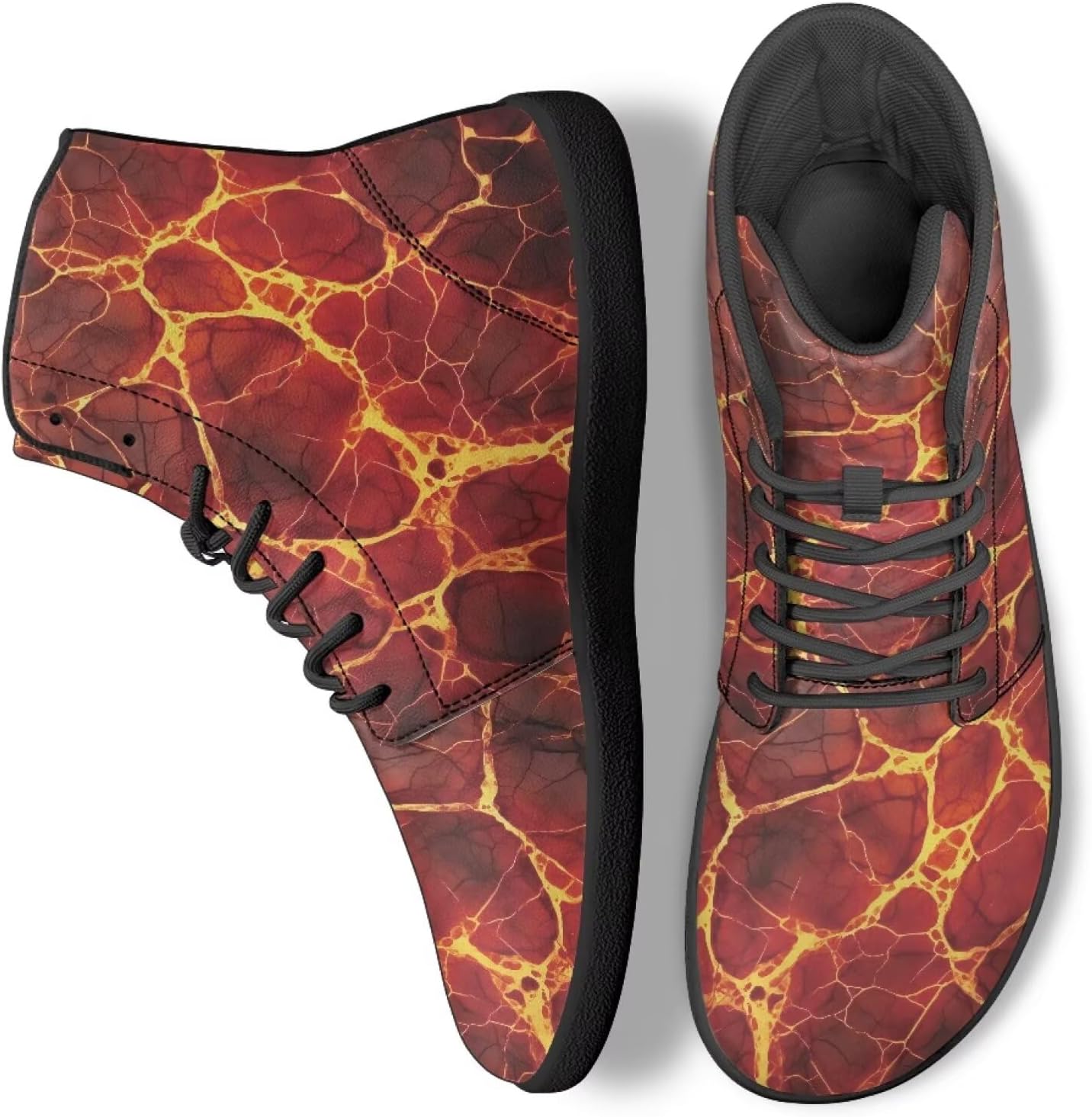 

Унисекс женские и мужские туфли, повседневные беговые и велосипедные кроссовки, походные кроссовки для ходьбы Ecaestolph, красный/золотой