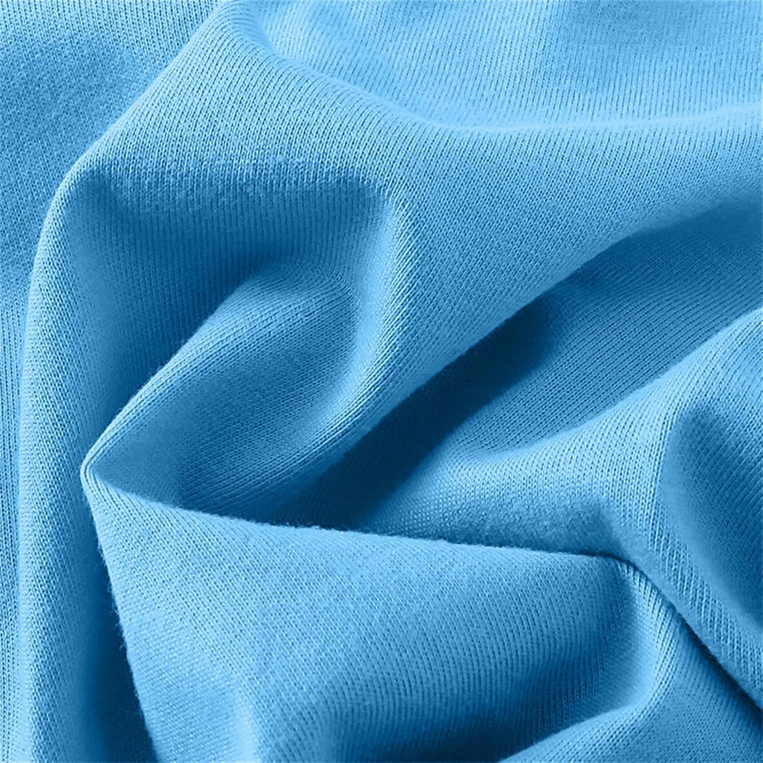 Детская футболка с коротким рукавом, хлопковая, Sky Blue — фото 2