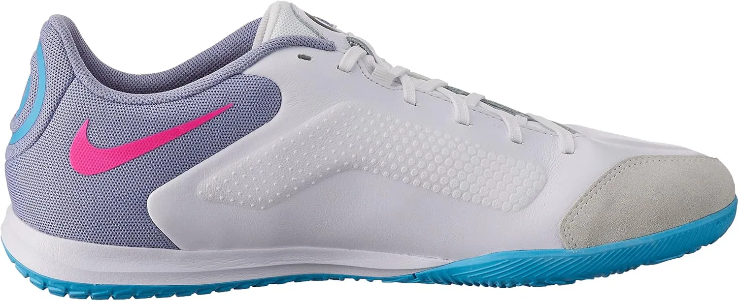 Женские кроссовки Nike Tiempo Legend 9 Academy IC, White, Black, Balt Blue, Pink Explosion — фото 4