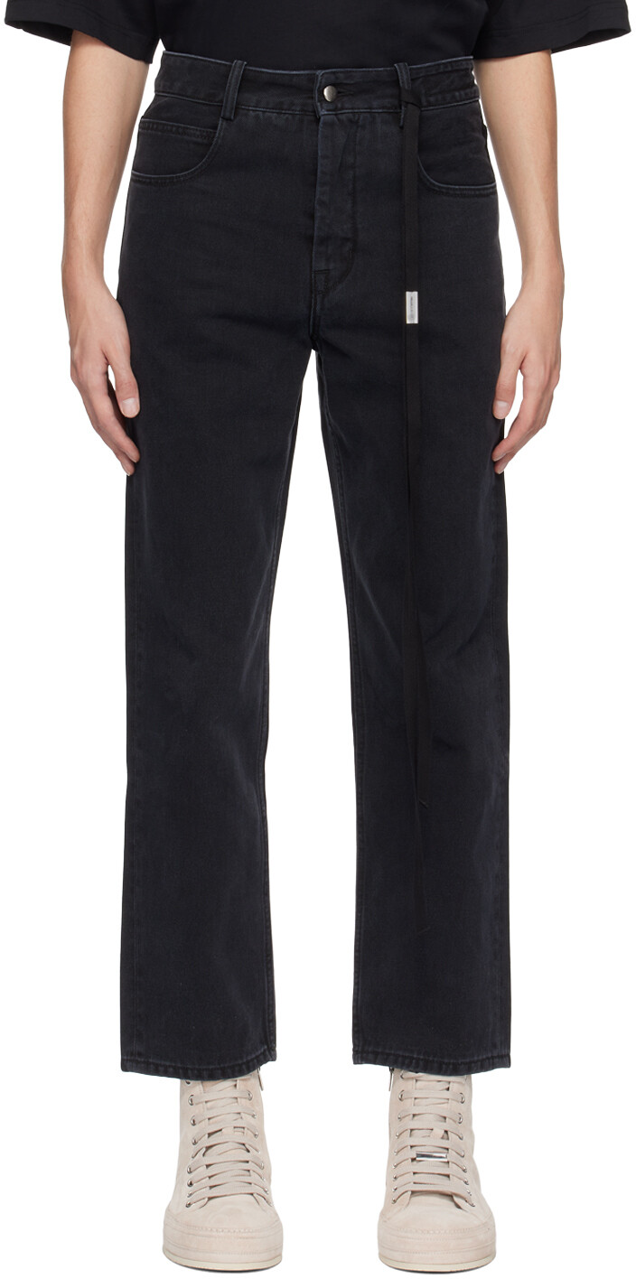 

Серые джинсы Jaak Ann Demeulemeester, Черный, Серые джинсы Jaak Ann Demeulemeester