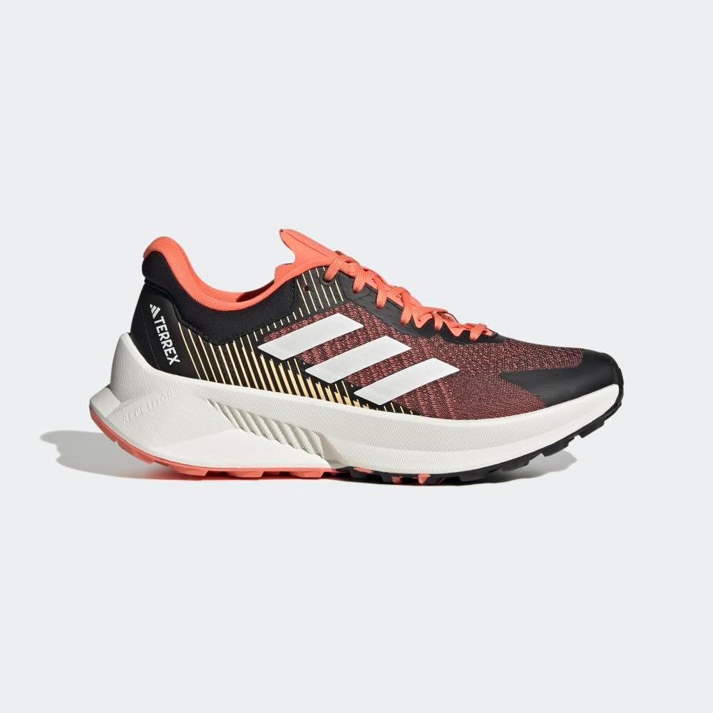 Мужские кроссовки Adidas Terrex Free Hiker 2.0 Gore-tex низкие, белый/черный/оранжевый — фото 3