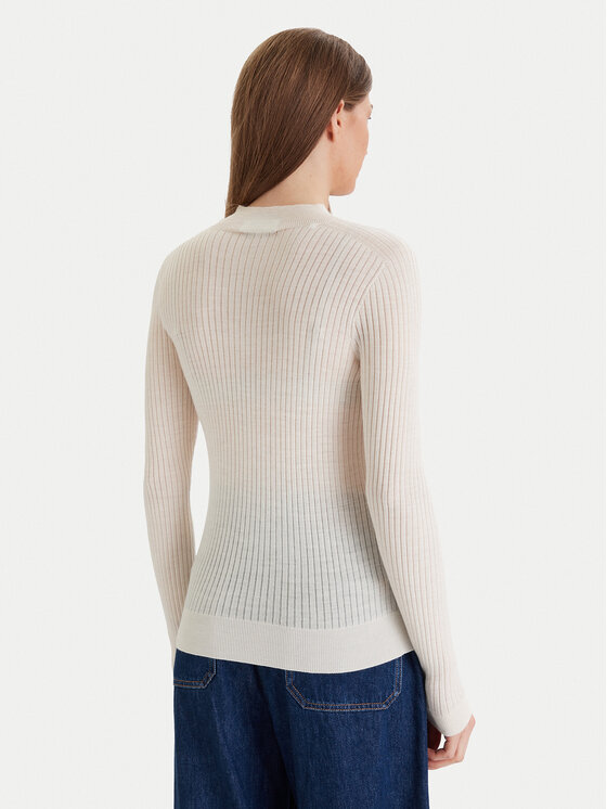 Свитер Lacoste AF4189 slim fit, экрю — фото 3