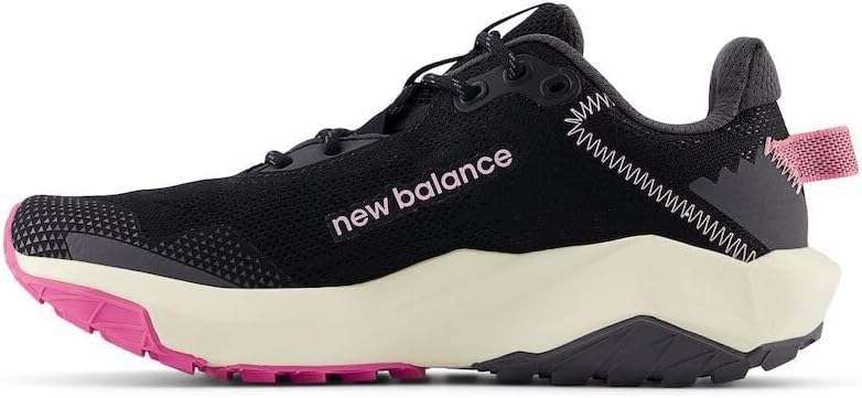Детские кроссовки New Balance Dynasoft Nitrel V6 на шнуровке (унисекс), черный/розовый — фото 2