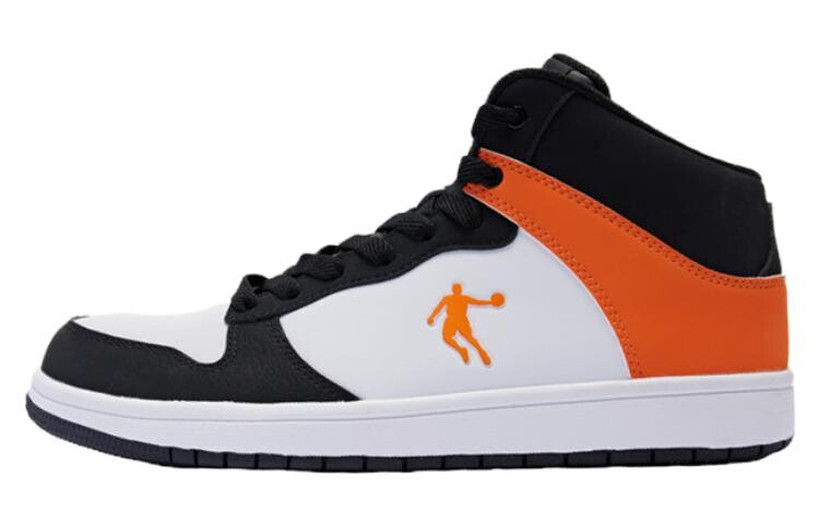 

Кроссовки QIAODAN Skateboarding Shoes Men High-top Black/lime, черный