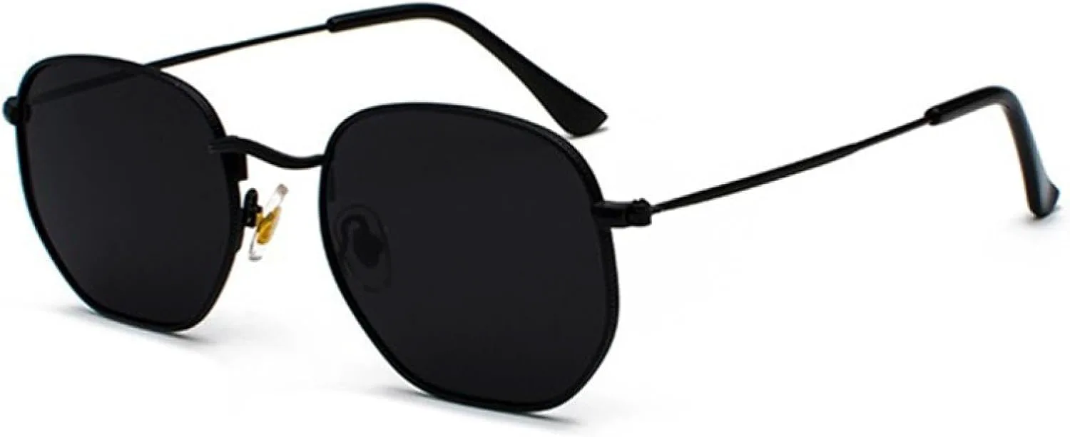 

Мужские и женские солнцезащитные очки, солнцезащитные очки в стиле ретро, ​​металлическая оправа, защита от УФ-излучения UV400 SZVVBKK, C01 Black Blackgrey