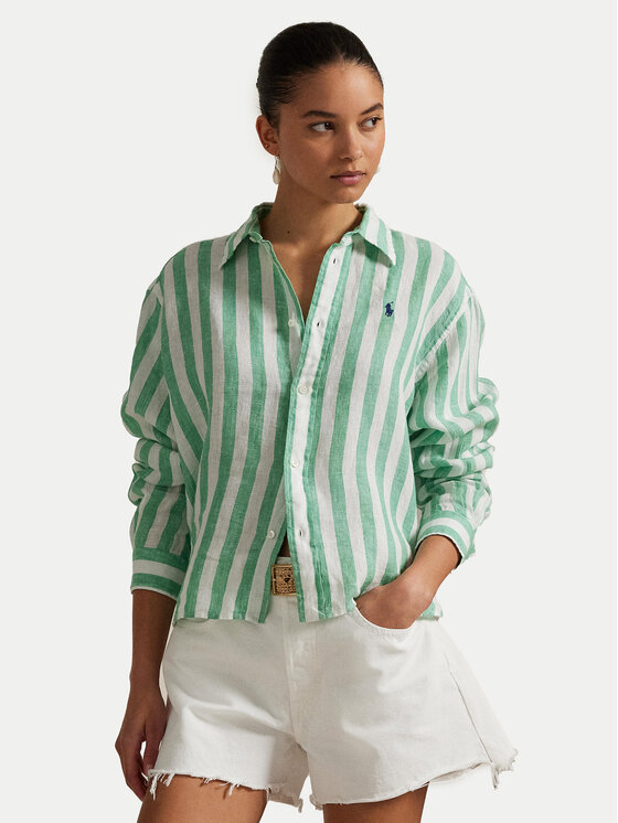 

Свободная рубашка 211935130007 Polo Ralph Lauren, зеленый