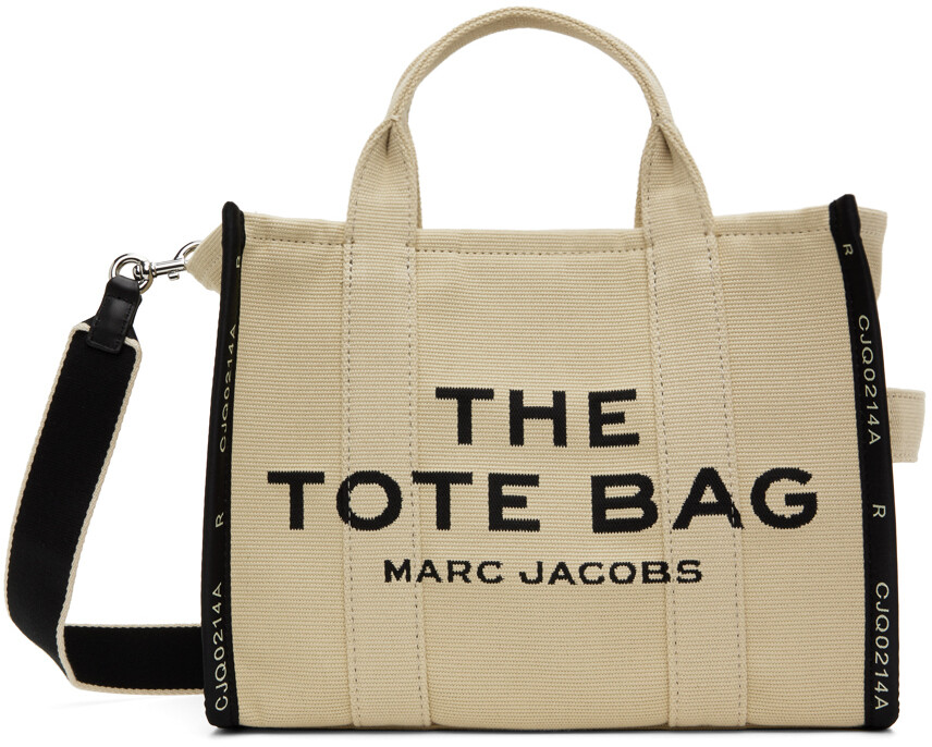 

Бежевая сумка-тоут 'The Jacquard Medium' Marc Jacobs