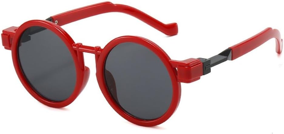 

Круглые женские солнцезащитные очки в стиле стимпанк с защитой от УФ-излучения UV400, модные мужские солнцезащитные очки оранжево-синего цвета с прозрачной градиентной оправой SKFGNX, Red Grey