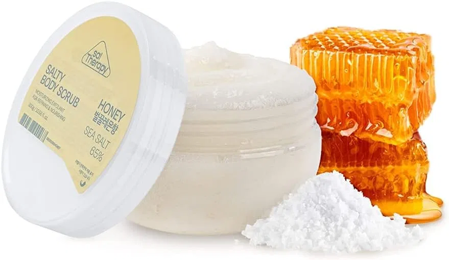 Скраб для тела с морской солью и медом, salTherapy, 300 г
