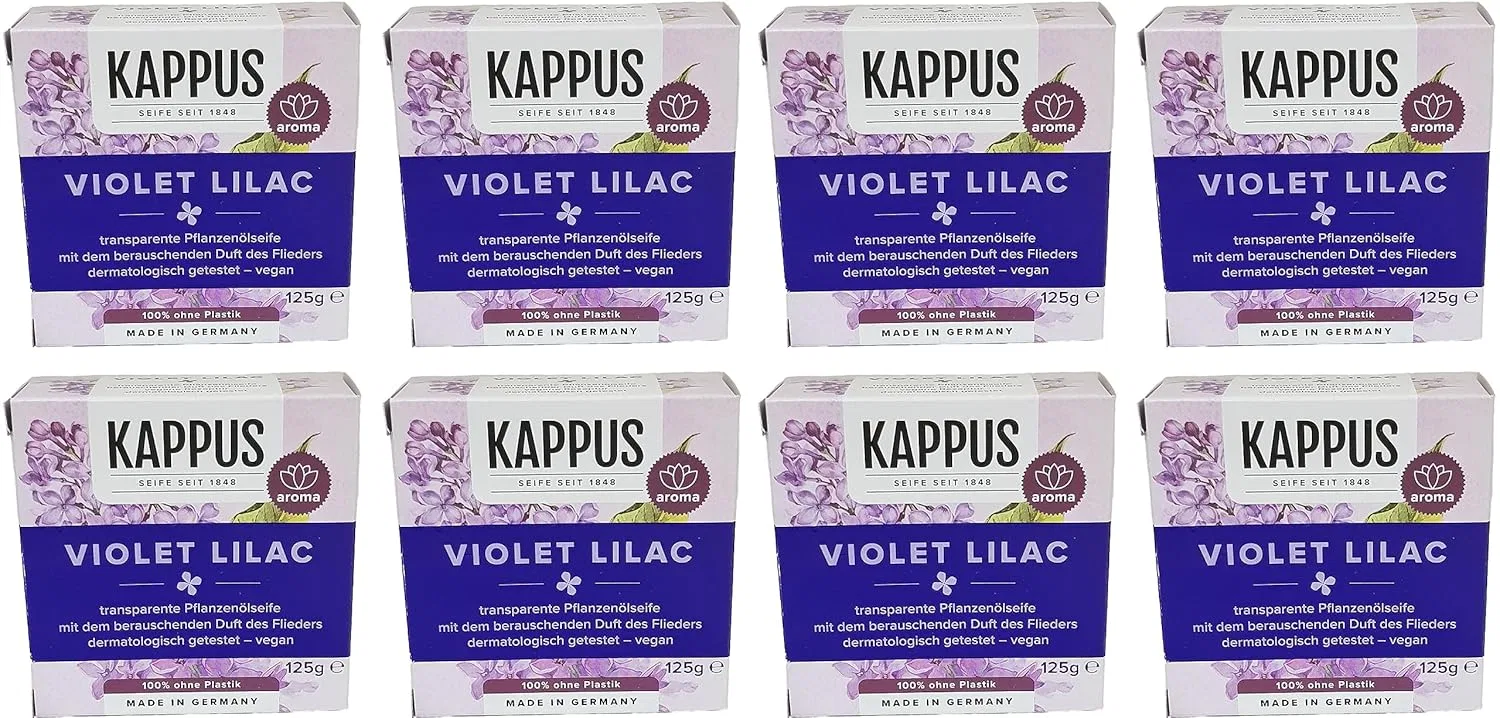 Мыло Kappus Lilac 8 x 125 г, упаковка из 8 штук Generisch