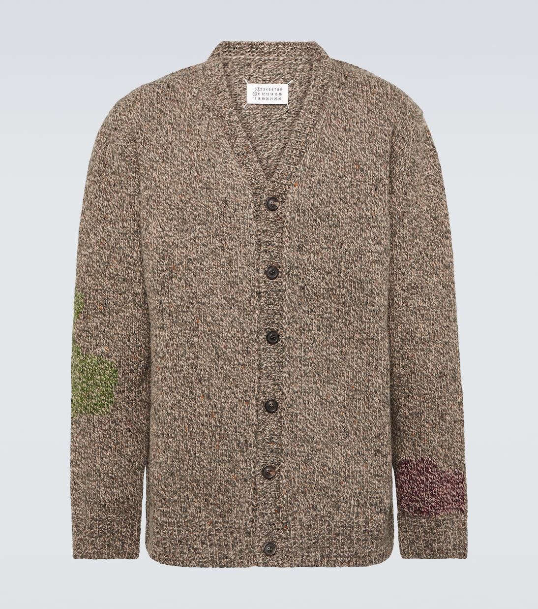 

Кардиган из шерсти и альпаки Maison Margiela, Medium Brown