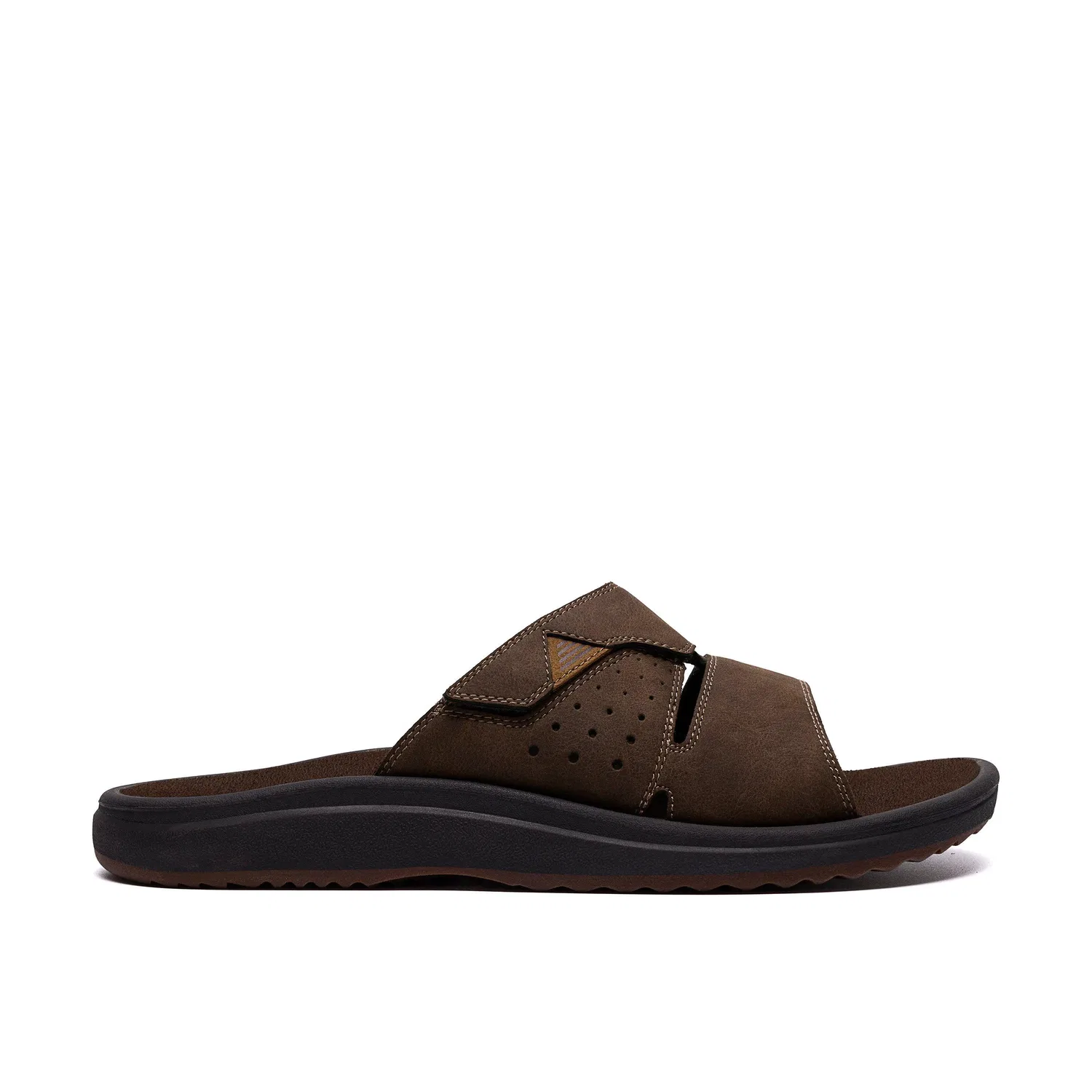 Сандалии Brinkley Slide коричневые Clarks, коричневый