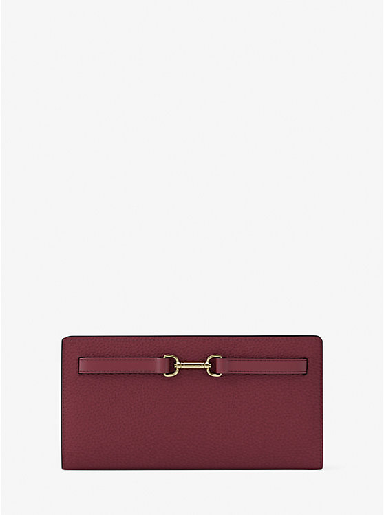 

Большой кошелек Carson из зернистой кожи Michael Kors, красный