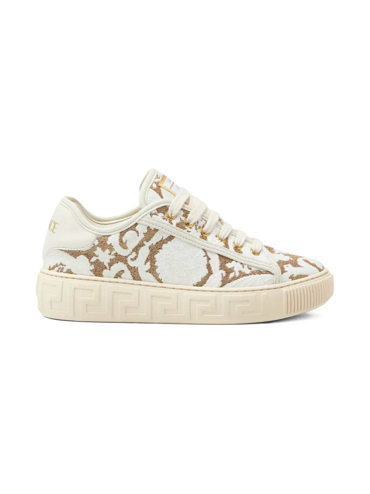 

Низкие кеды Versace Kids Barocco, белый