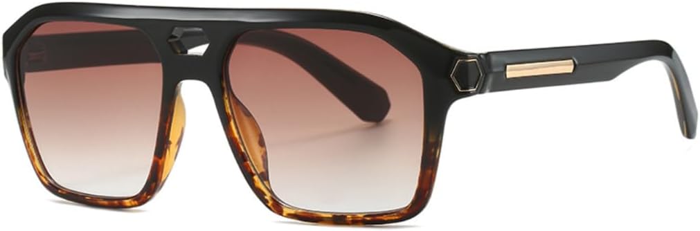 

Солнцезащитные очки с защитой UV400 | Оправа с двойной перемычкой и заклепками в стиле леопардового принта | Для женщин и мужчин, для занятий спортом на открытом воздухе и вождения DSVIGF, 06