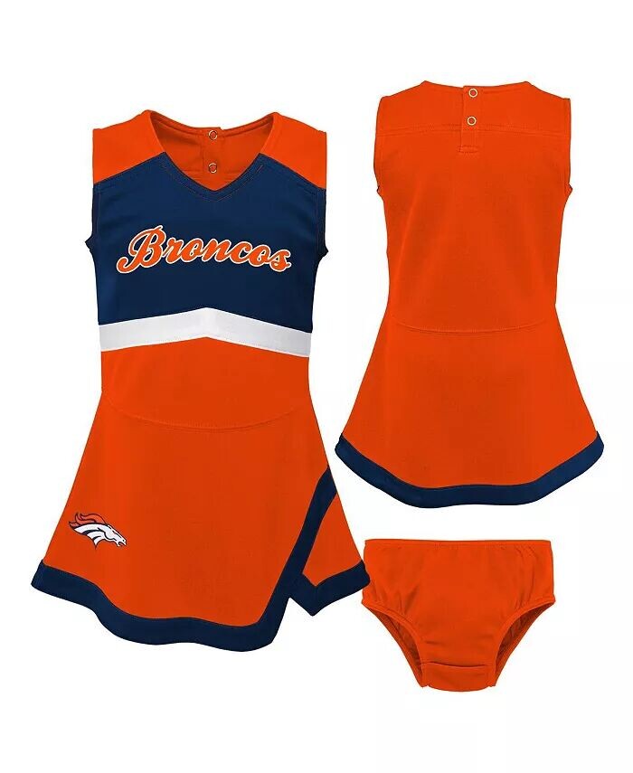 

Платье для девочек-малышей Denver Broncos Cheer Captain Orange с шароварами Outerstuff
