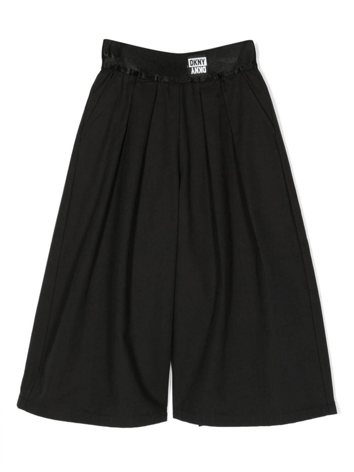

Dkny Kids укороченные брюки широкого кроя, черный
