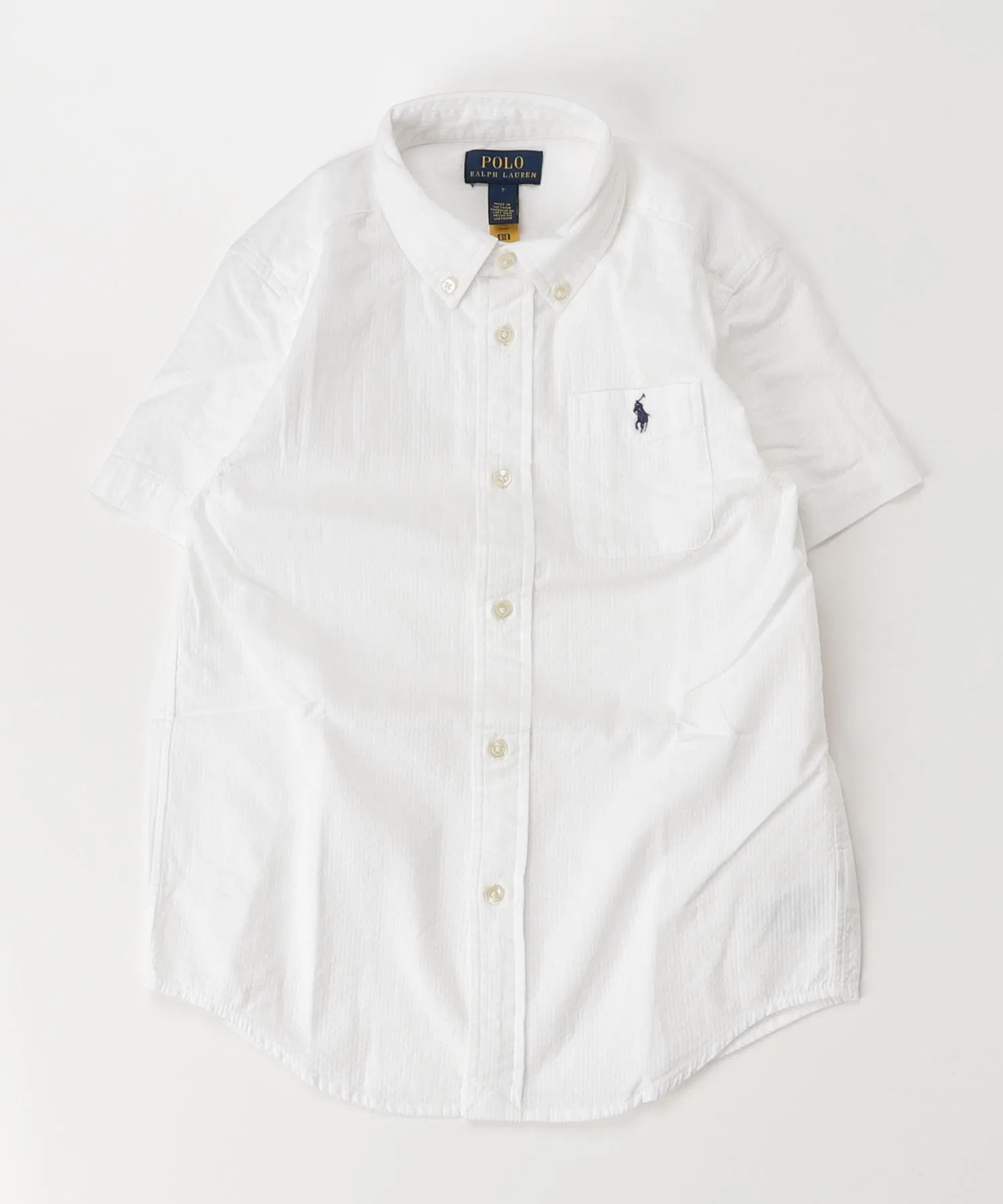 Детская рубашка POLO RALPH LAUREN CHILDRENSWEAR с коротким рукавом — фото 3