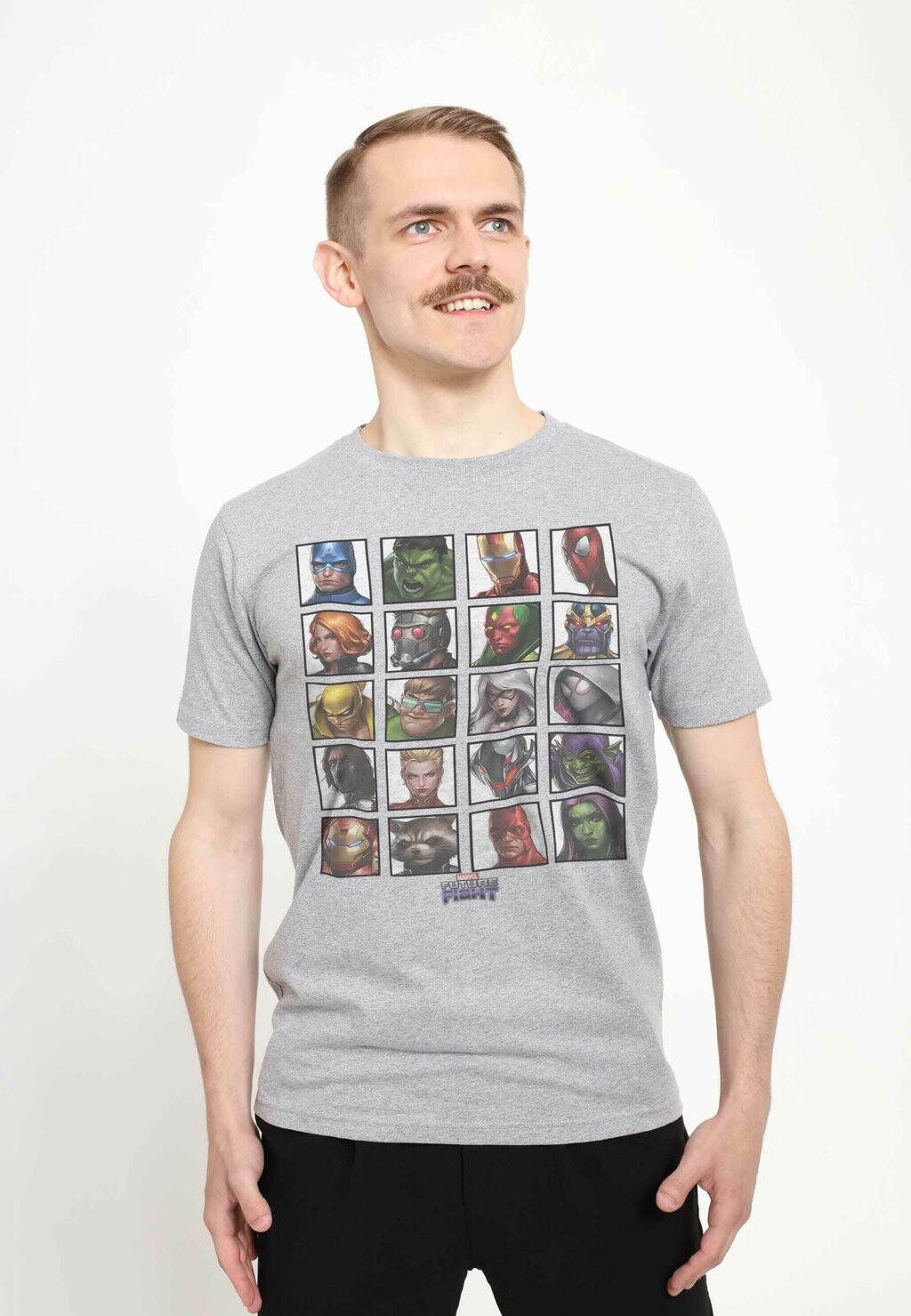 

Футболка с принтом MARVEL OTHER ALL CHARACTERS UNISEX Marvel, серый