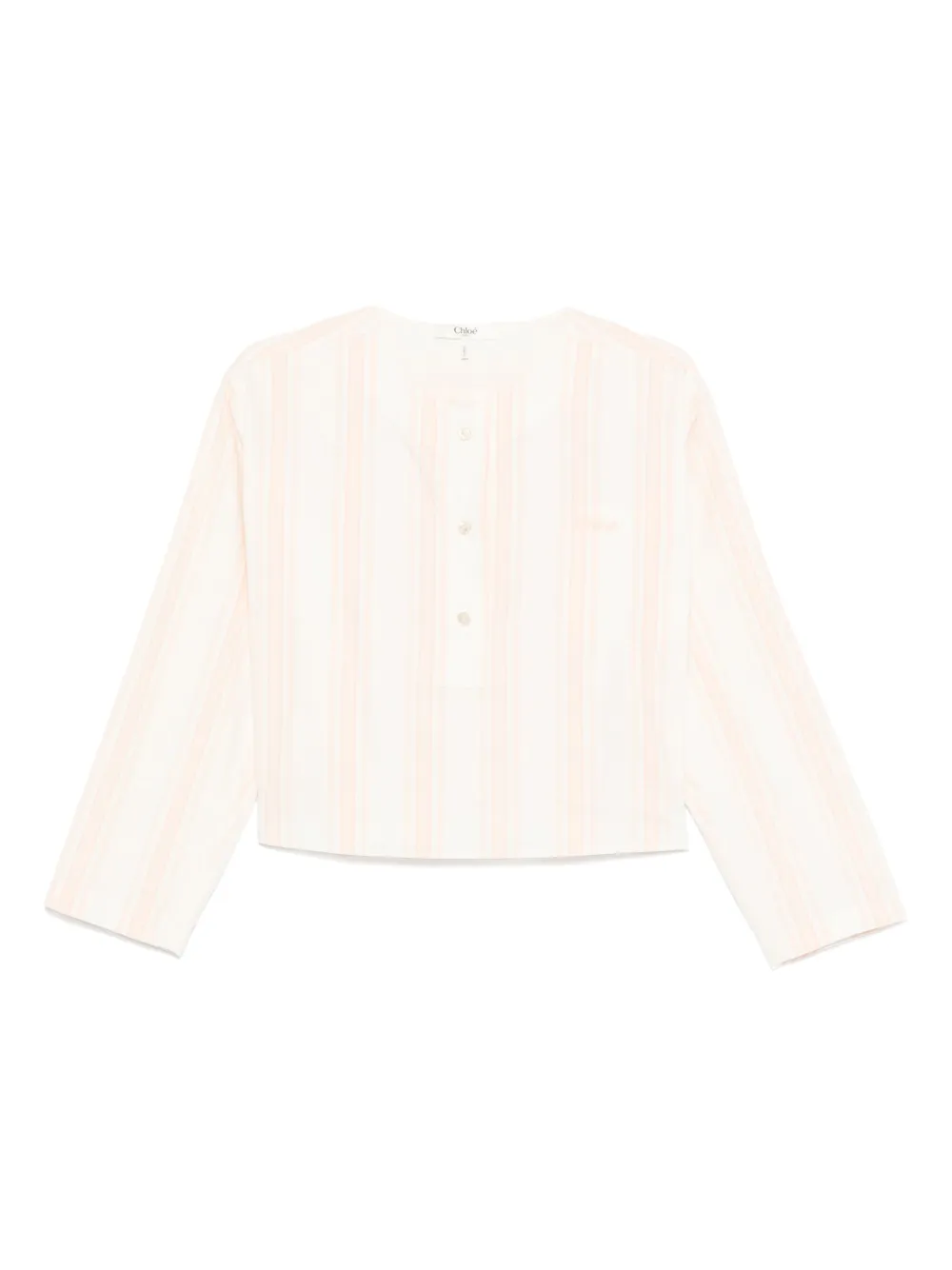 

Укороченный топ с длинными рукавами CHLOÉ, розовый