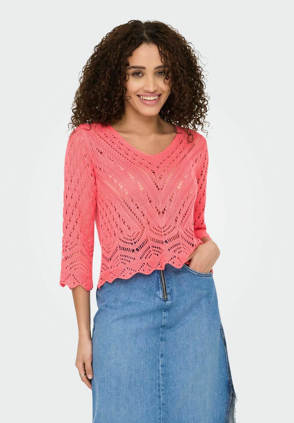 

Свитер NEW SUN CROPPED JDY, фуксия
