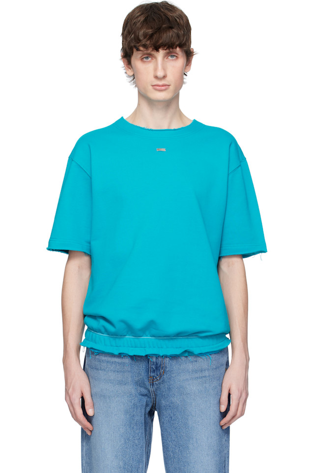 

Полурукав. 36 футболка Ader Error, цвет turquoise