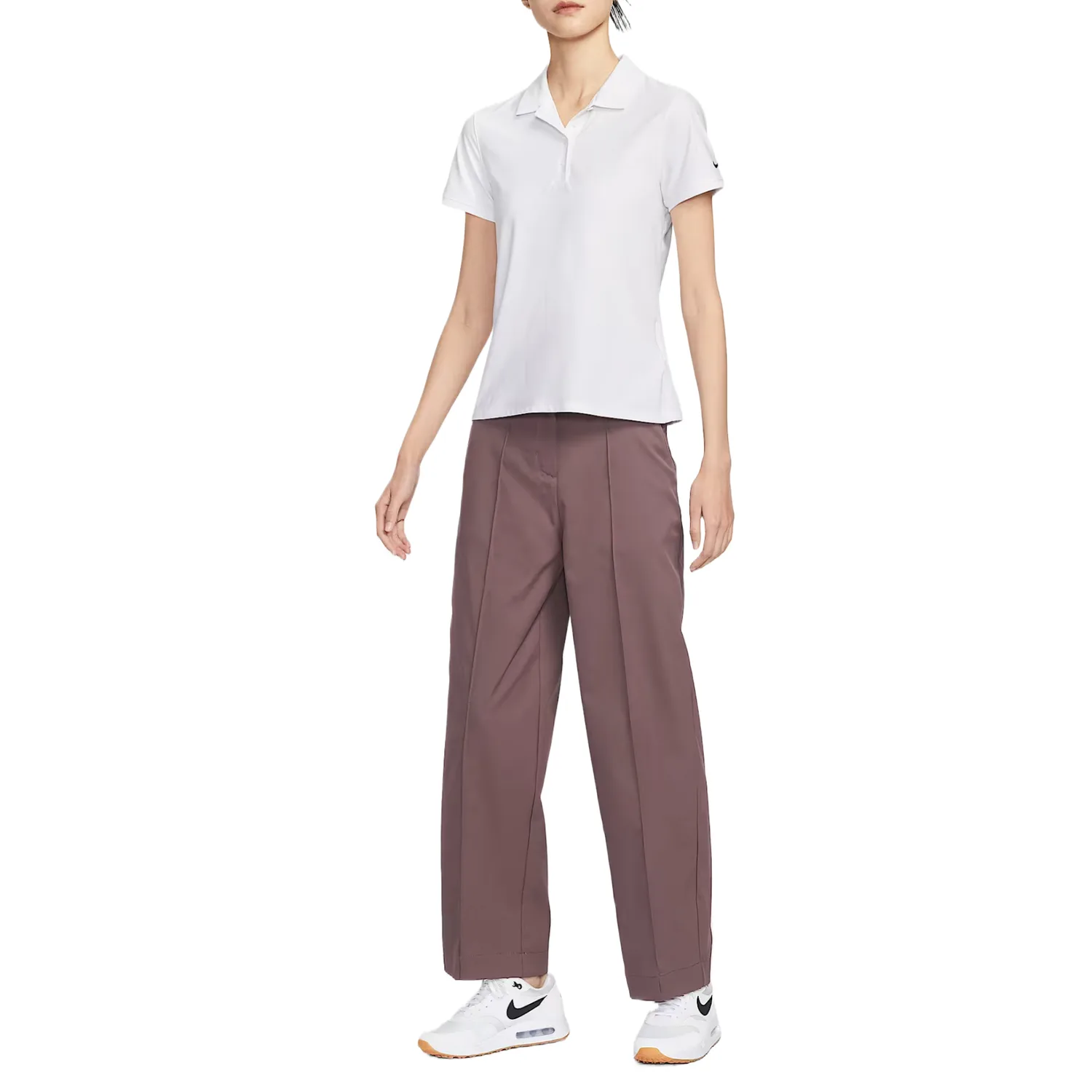 Брюки быстросохнущие Club для женщин Nike, Tutan Black/Purple — фото 4