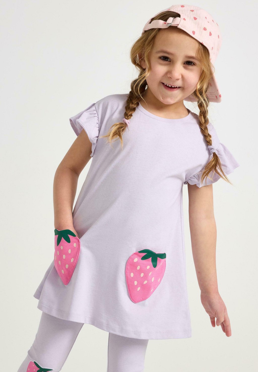 

Футболка с принтом SHORT-SLEEVED Lindex, сиреневый