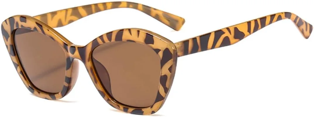 

Солнцезащитные очки с защитой UV400 | Градиентные линзы "кошачий глаз" | Для женщин и мужчин | Для занятий спортом на открытом воздухе и вождения DSVIGF, Leopard Tea