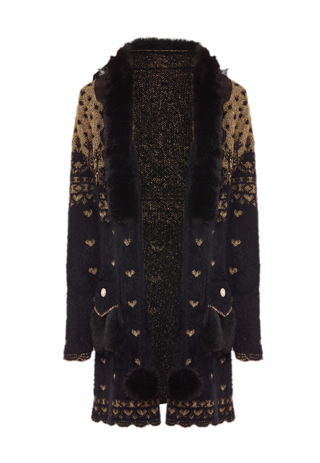 

Толстовка faina Strickjacke, черный