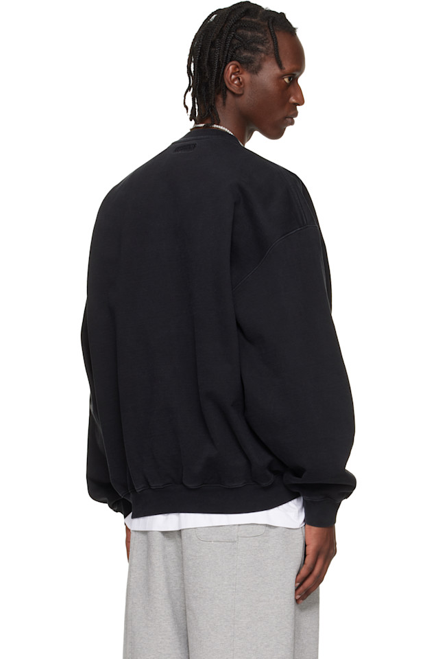 Толстовка с вышивкой «Париж» Vetements, черный — фото 3