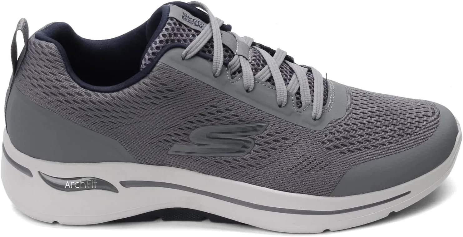 Мужские кроссовки Skechers Go Walk Arch Fit Idyllic, Grey Navy — фото 4