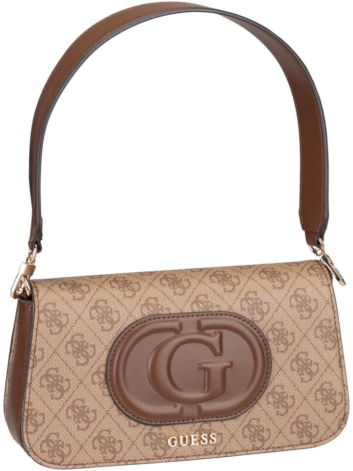 

Наплечная сумка Guess Schultertasche Eco Mietta Logo 51320, цвет Latte Logo/Brown