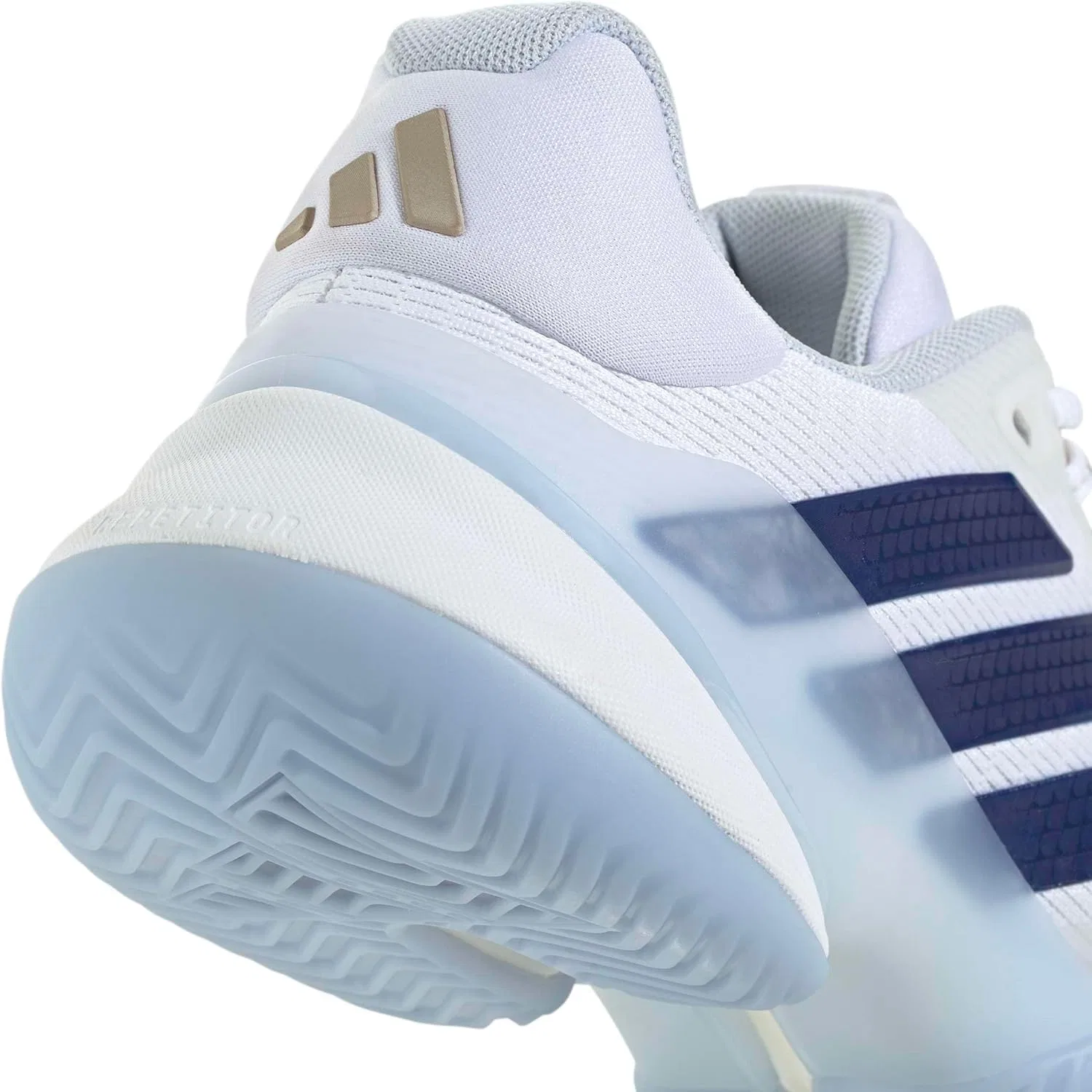 Кроссовки для тенниса Adidas Barricade 14, белый/темно-синий — фото 2