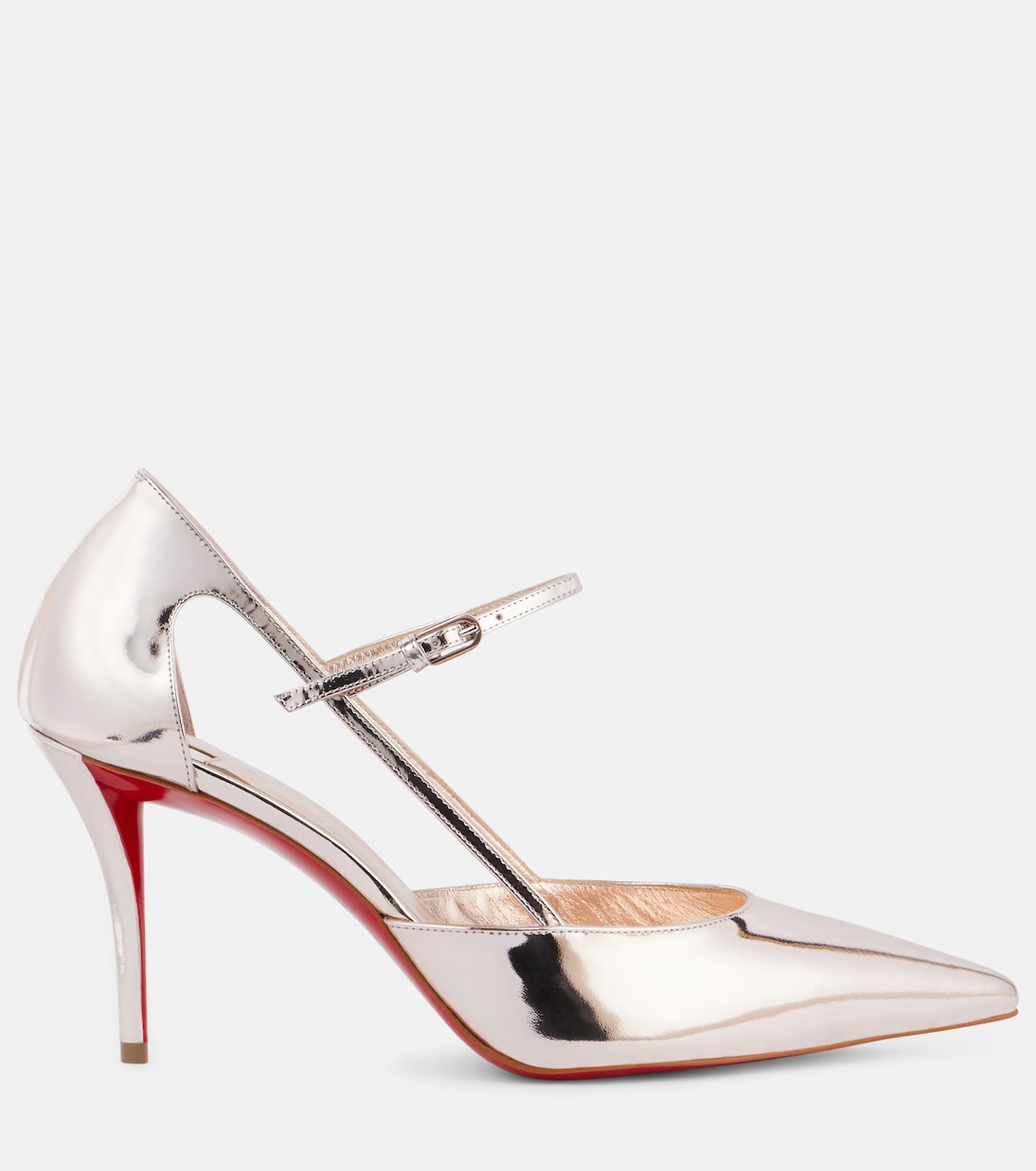 Туфли Mary Jane Miss Z Strap 80 на кожаной подошве Christian Louboutin, Vintage Rose/Lin Vintage Rose — фото 4