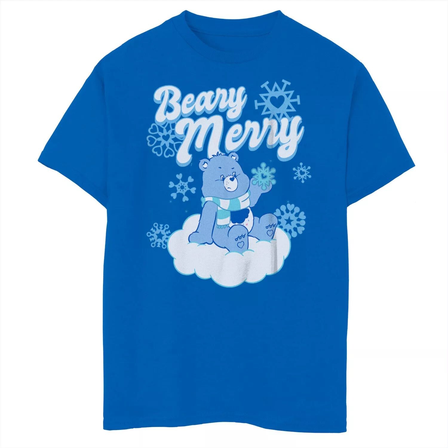 

Рождественская футболка с рисунком Care Bears Grumpy Snow Cloud для мальчиков 8–20 лет Licensed Character