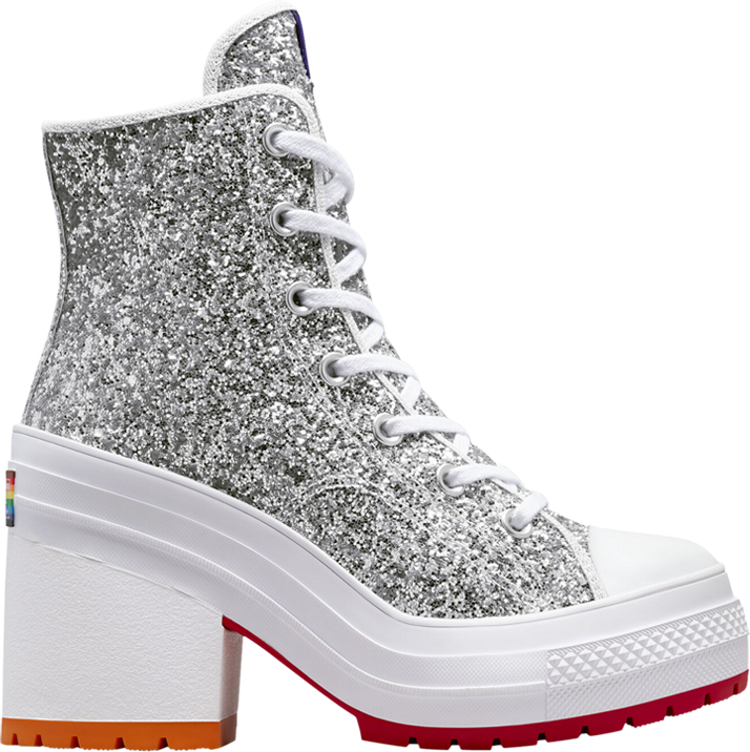 

Кроссовки Chuck 70 De Luxe Heel High 'Pride - Proud to Be', серебряный, Серый, Кроссовки Chuck 70 De Luxe Heel High 'Pride - Proud to Be', серебряный