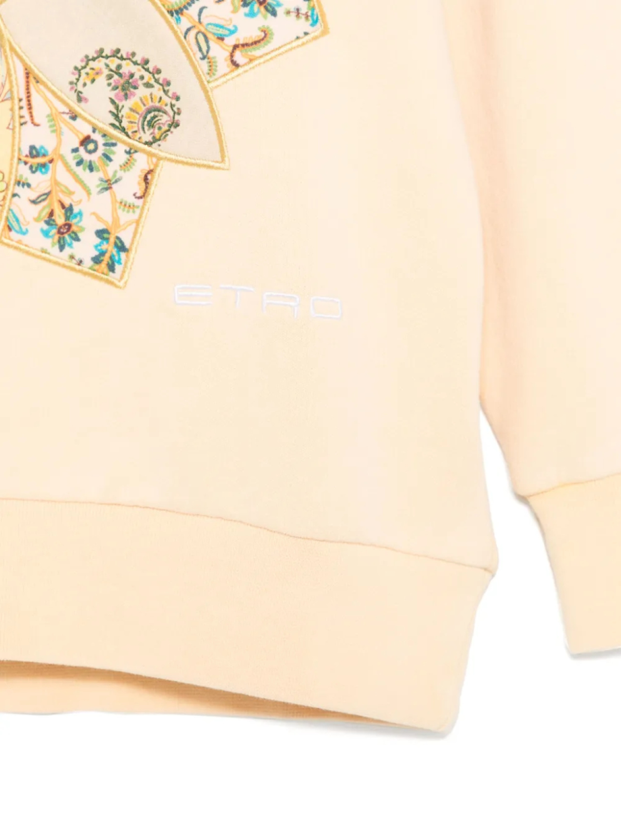 Толстовка с цветочным принтом ETRO KIDS, желтый — фото 3