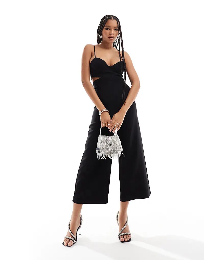 

Комбинезон Mango с вырезами, черный