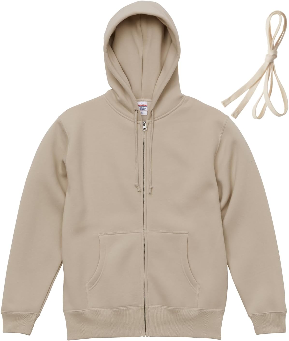 

Мужская толстовка United Athle 562001 из ткани плотностью 10,0 унций, на молнии (с флисовой подкладкой), песочно-бежевый
