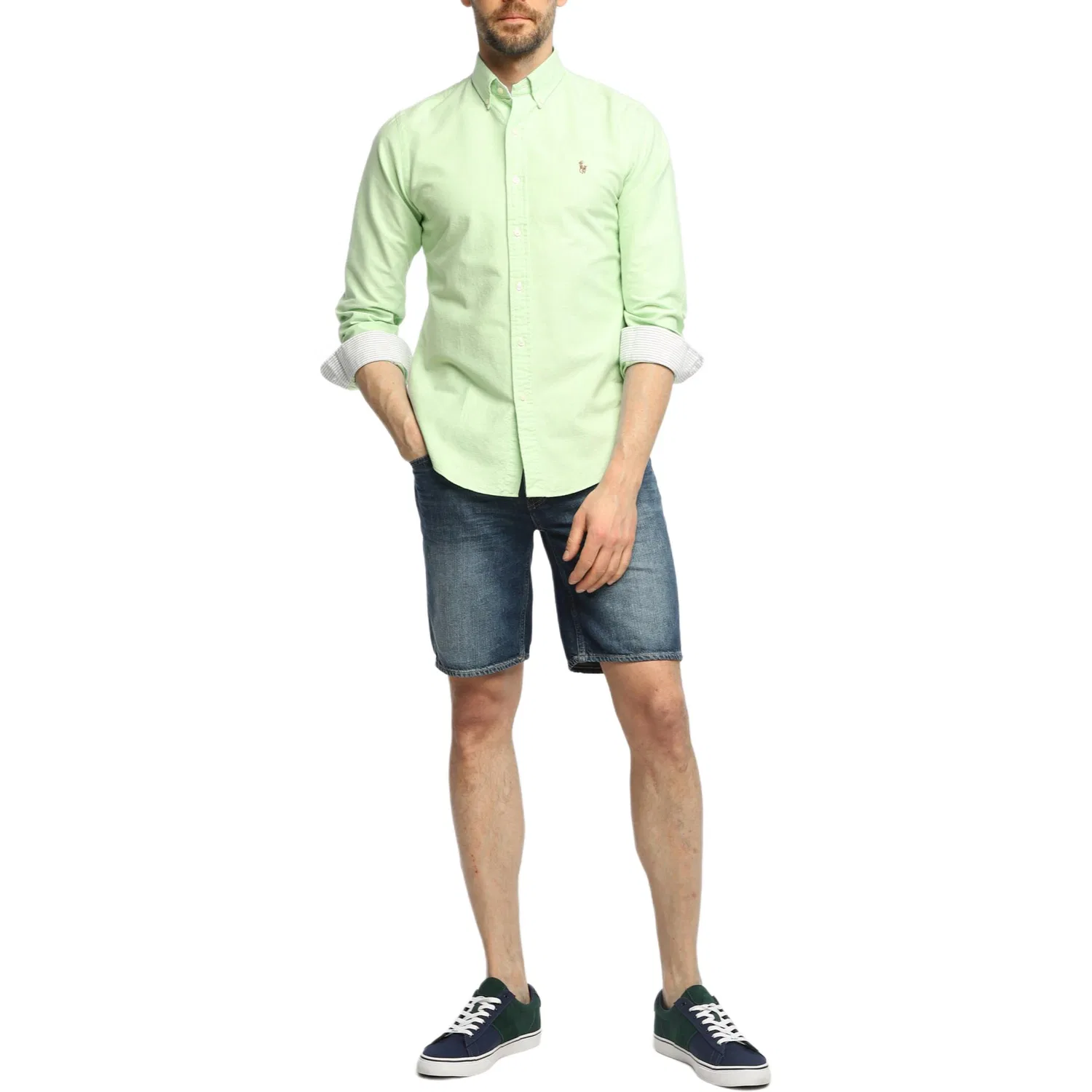 Рубашка SS24 Men's Green Polo Ralph Lauren — фото 3
