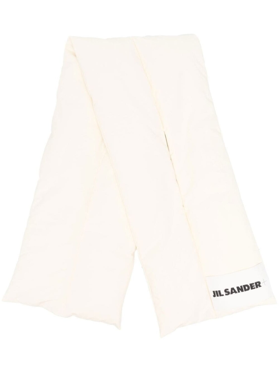

Jil Sander дутый шарф с логотипом, нейтральный цвет