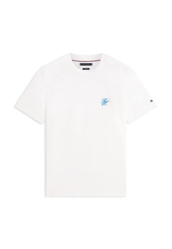 Футболка с монограммой script, базовая футболка для купальников. Tommy Hilfiger, Ecru — фото 4