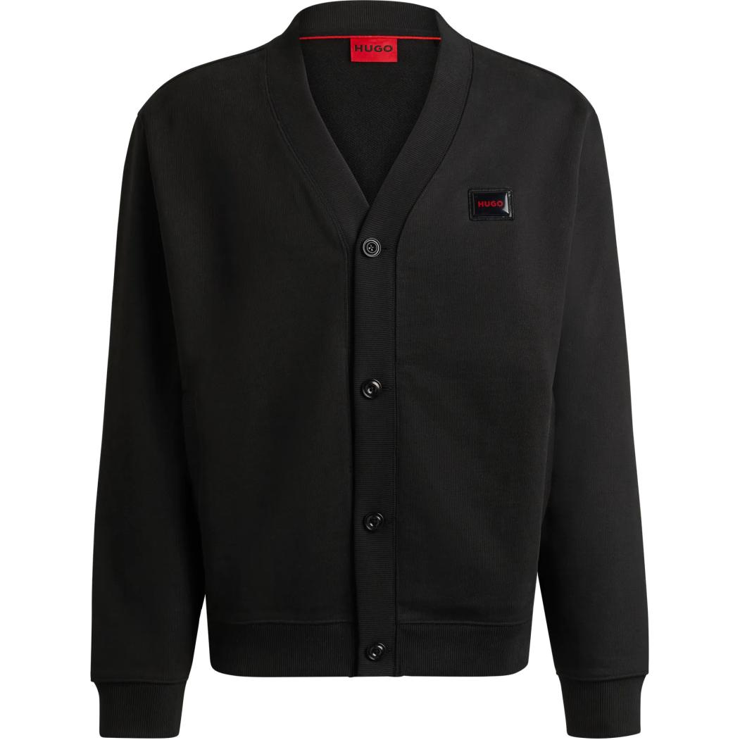 

Кардиган расслабленного кроя с логотипом Jelly HUGO BOSS, черный