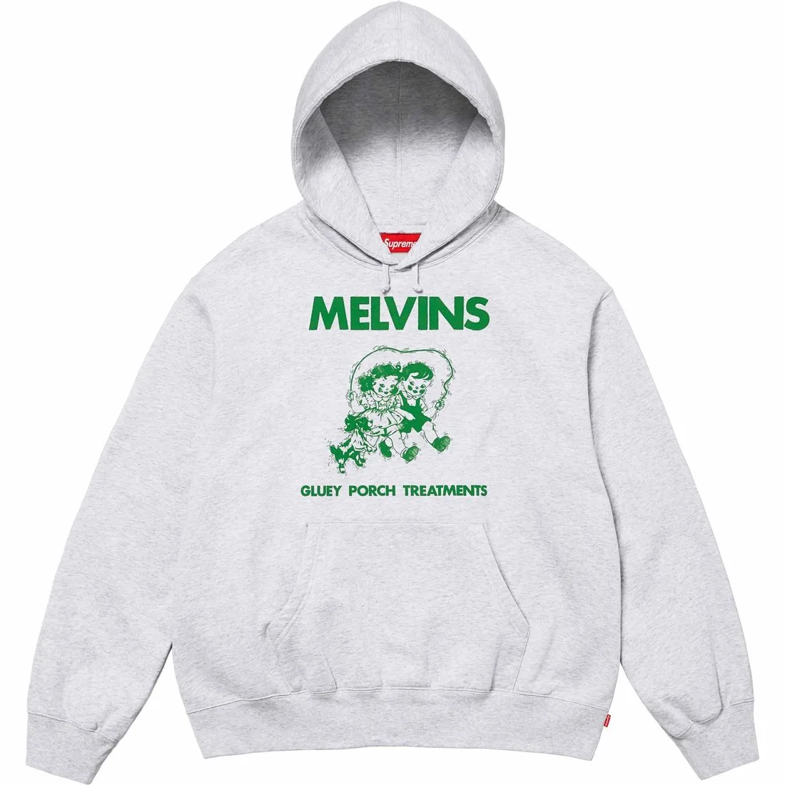 Толстовка с капюшоном Melvins Supreme, Gray White/Ash Grey