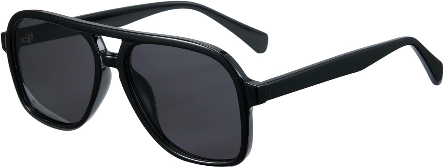 

Солнцезащитные очки Cyxus Oversized Aviator для женщин и мужчин, ацетатная оправа, поляризованные линзы, защита от УФ-излучения, для использования на открытом воздухе, модель P1581, Black Lens Black Frame