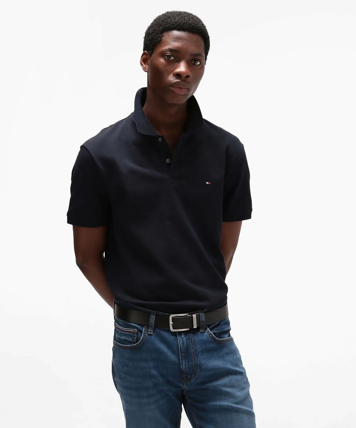 Обычная рубашка поло TOMMY HILFIGER, Navy DW5