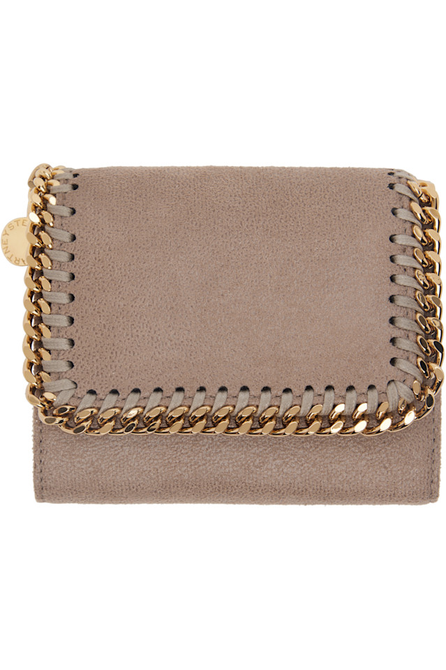 

Кошелек Falabella с клапаном маленький Stella Mccartney, цвет moss