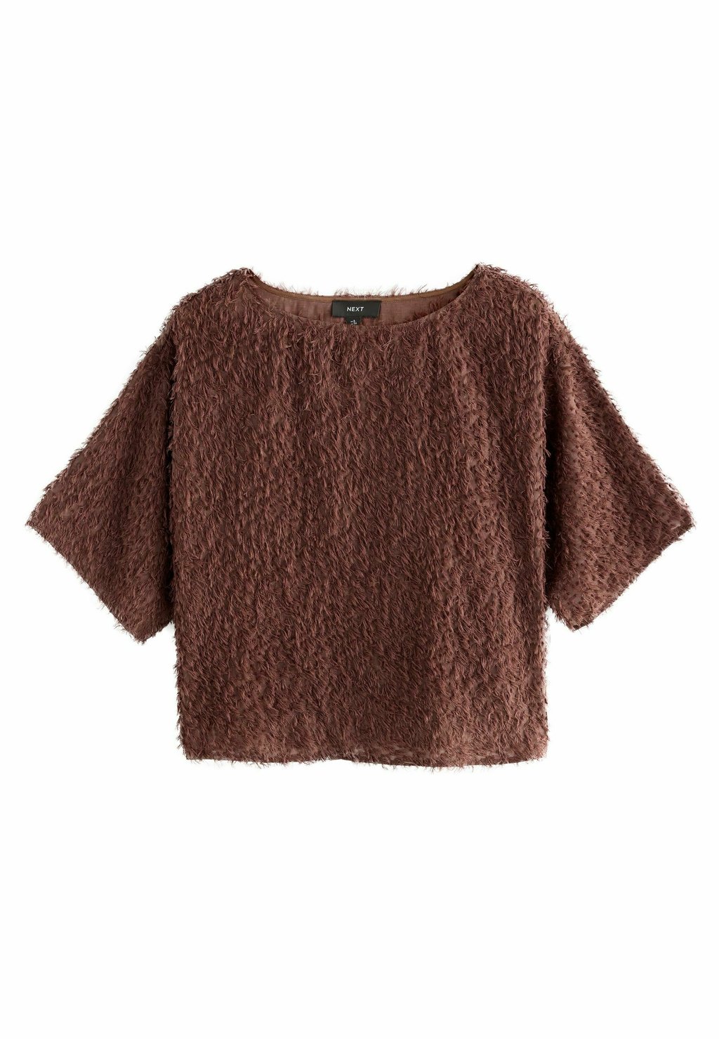 

Топ REGULAR FIT TEXTURED FRINGE Next, коричневый
